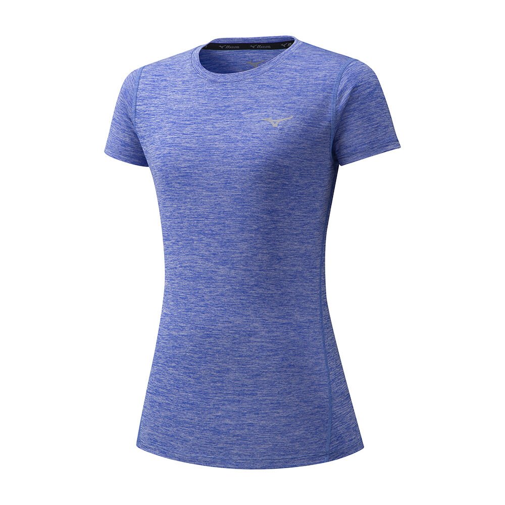 Womens Mizuno Impulse Core Running T-Shirts Blue Philippines (JDOVFE126)